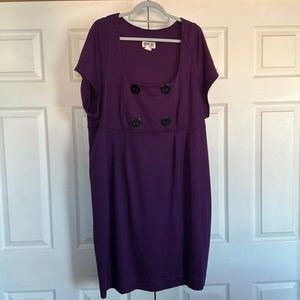 Robbie Bee purple dress.